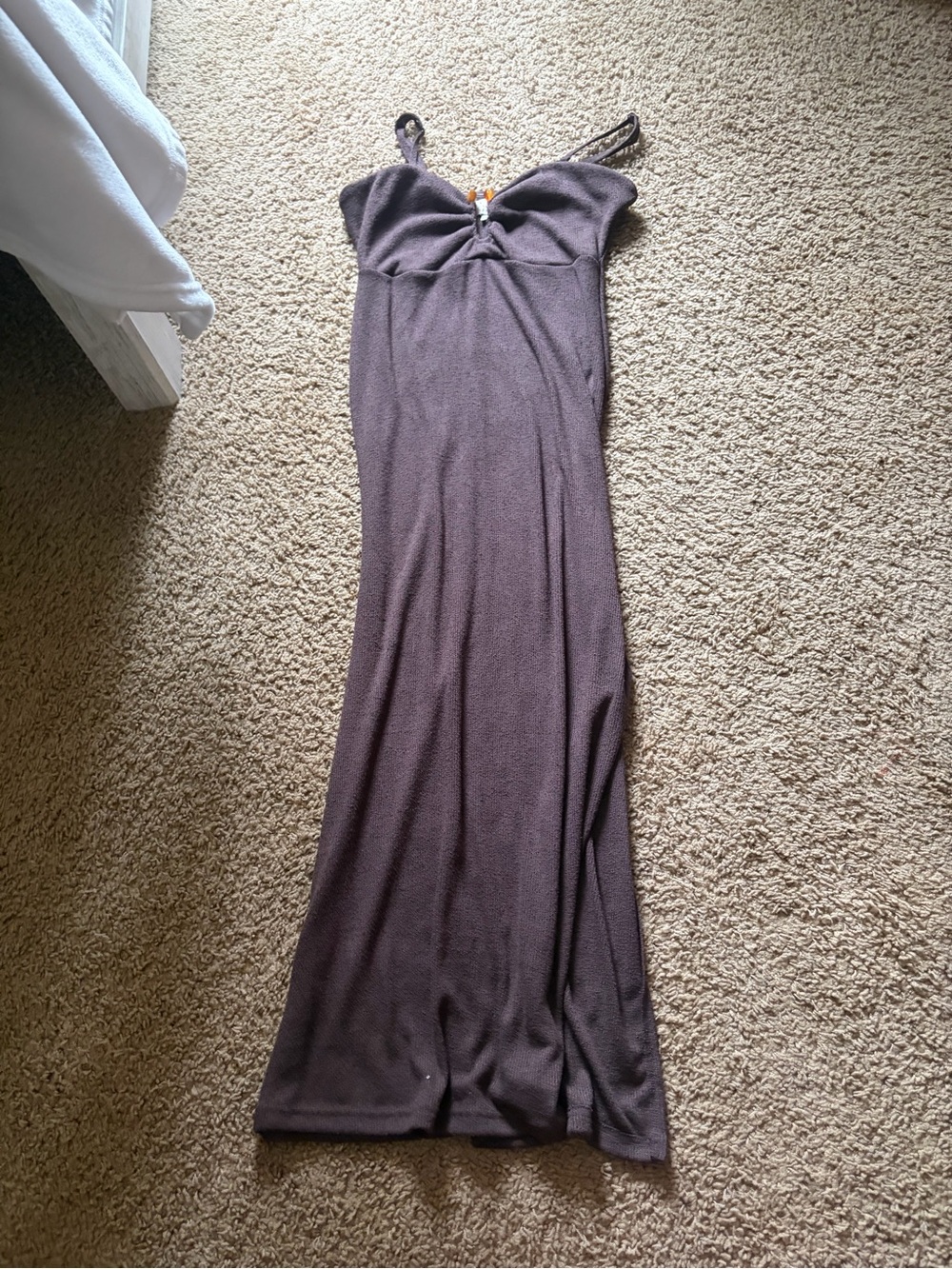 a new day Brown Twist-Front Strap Maxi Dress